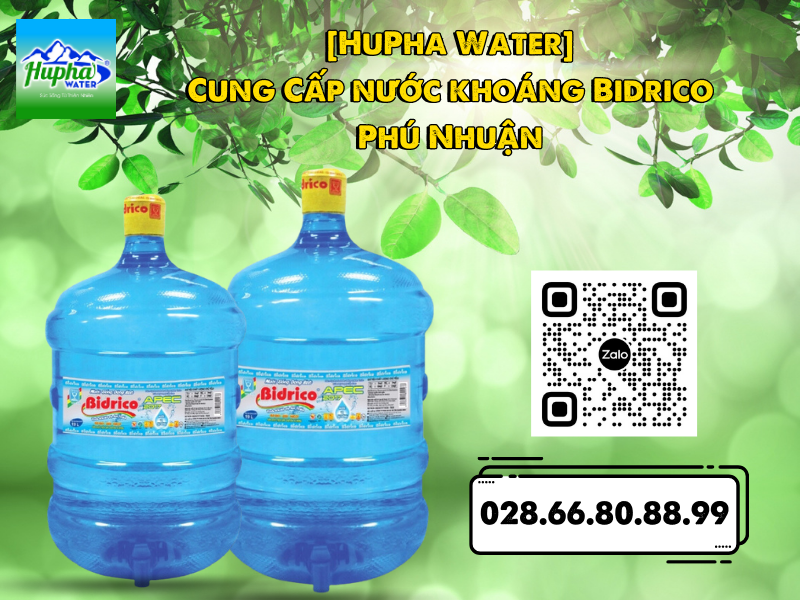 [HuPha Water] Cung Cấp nước khoáng Bidrico Phú Nhuận giá cạnh tranh