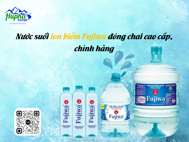 Nước suối ion kiềm Fujiwa đóng chai cao cấp, chính hãng