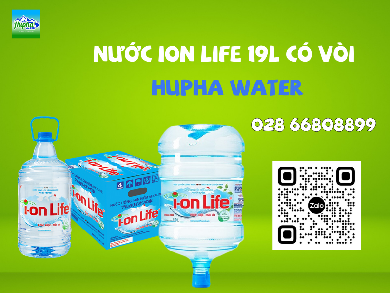 Nước ion life 19l có vòi nhận ngay ưu đãi tại HuPha Water