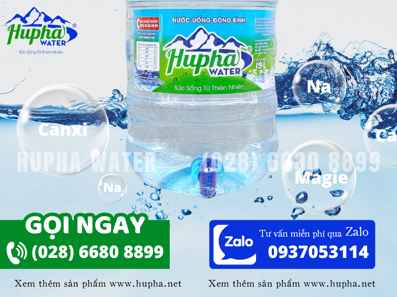 Giải pháp tiện lợi cho việc duy trì sự sống và sức khỏe - Nước đóng bình HuPha Water 028 6680 8899
