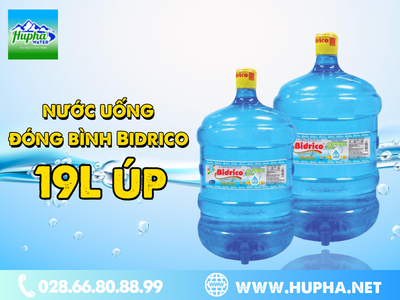 Nước Tinh Khiết - Bình Bidrico 19 Lít Úp Ngược Rẻ Hơn, Tiện Lợi Hơn