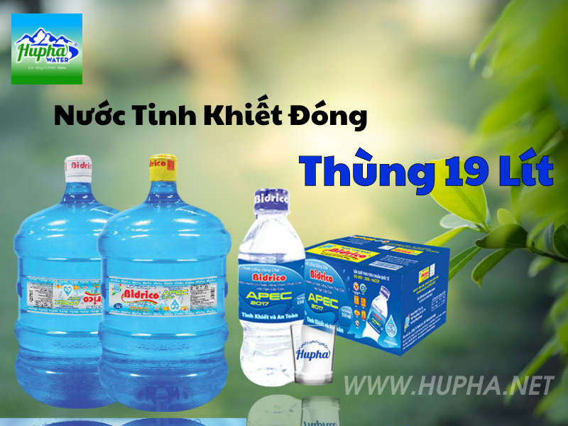 Nước đóng bình 19 lít Bidrico An Toàn Sức Khỏe