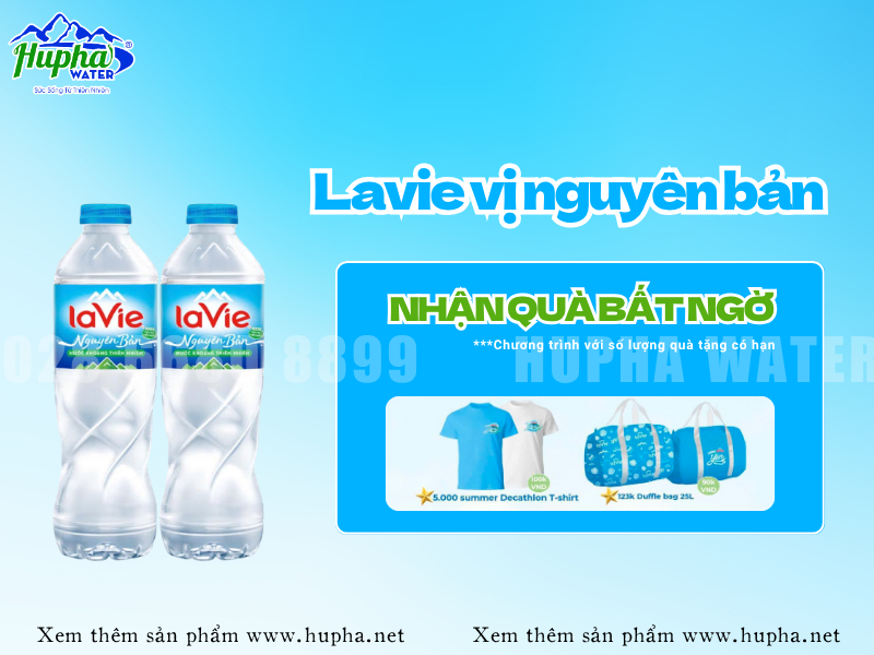 Đặc điểm và ưu thế của chai nước Lavie Premium 400ml trong các sự kiện cao cấp