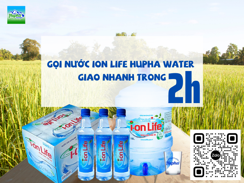 Gọi nước ion life HuPha Water - Giao nhanh trong 2h