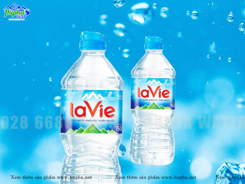 Các loại nước uống đóng chai Lavie loại nhỏ được cung cấp tại HuPha Water