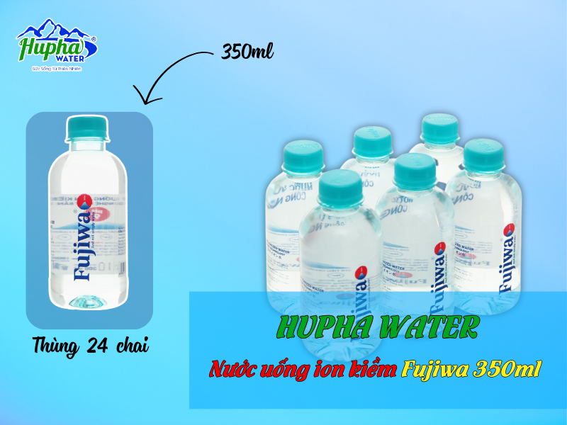 Nước uống ion kiềm Fujiwa 350ml – Thùng 24 chai