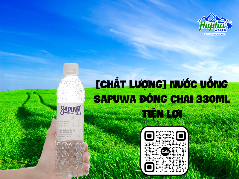 [Chất lượng] Nước uống Sapuwa đóng chai 330ml Tiện Lợi