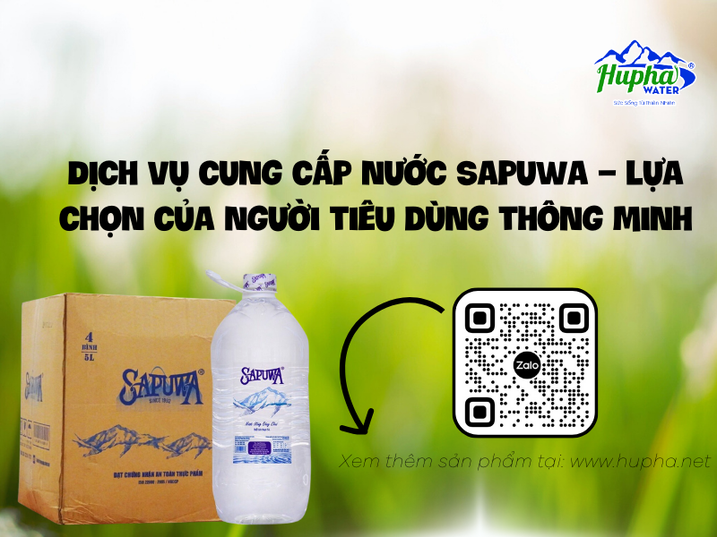 [Chất lượng] Nước uống Sapuwa đóng chai 330ml Tiện Lợi