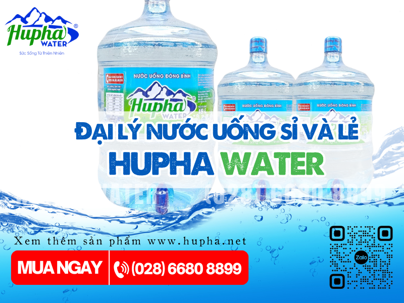 Cung cấp nước uống đóng bình uy tín tại quận 10 HuPha Water