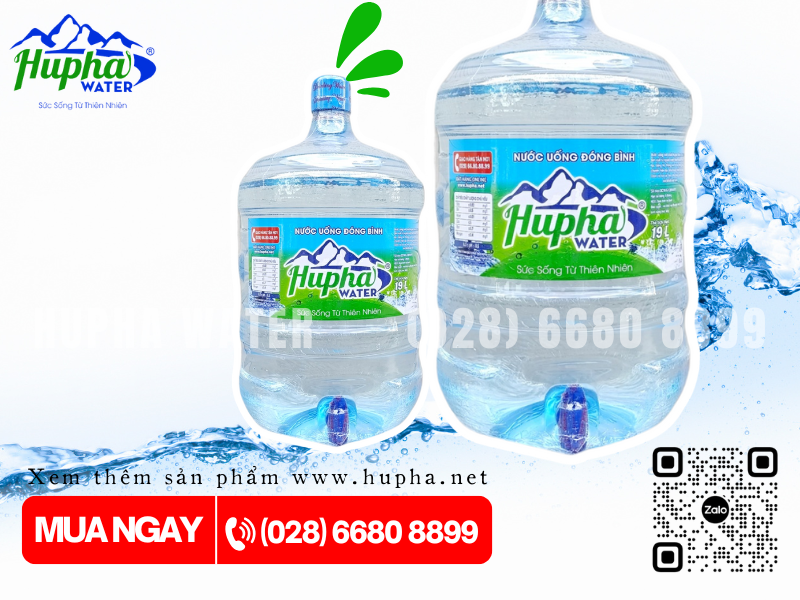 Chất lượng nước uống đóng bình 18.5 lít tại HuPha Water – An toàn, tinh khiết và đạt chuẩn