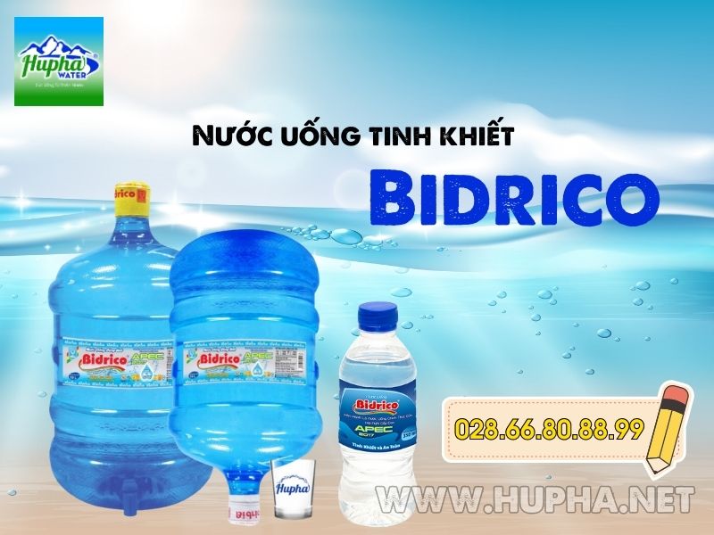 [HuPha Water] Mua nước khoáng Bidrico quận Gò Vấp đảm bảo sức khỏe