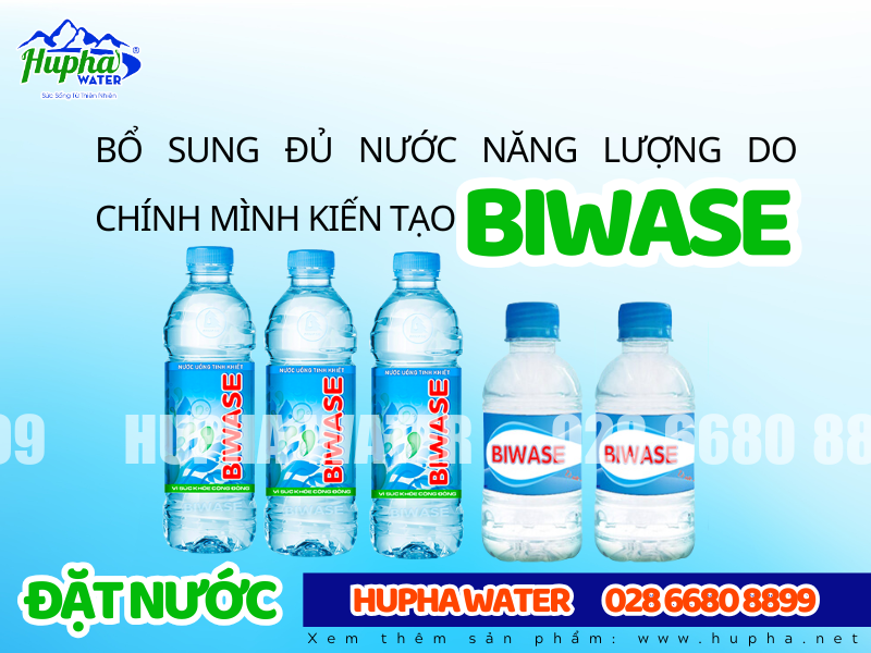 nước uống đóng thùng Biwase 500ml (24 chai) tiện lợi, an toàn