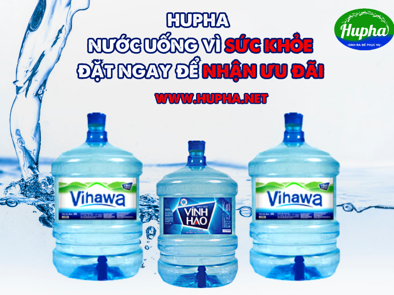 Nước Đóng Thùng Vĩnh Hảo Bình 20 Lít Chính Hãng, Uy Tín - Nước Tinh Khiết ViHaWa Nước Tinh Khiết ViHaWa bình 20 Lít - giá ưu đãi HuPha