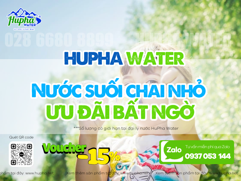 Đại lý nước uống HuPha Water uy tín, an toàn, chất lượng vượt trội