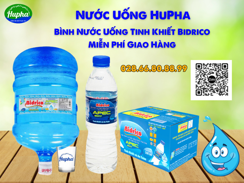 Bình Nước Bidrico HuPha