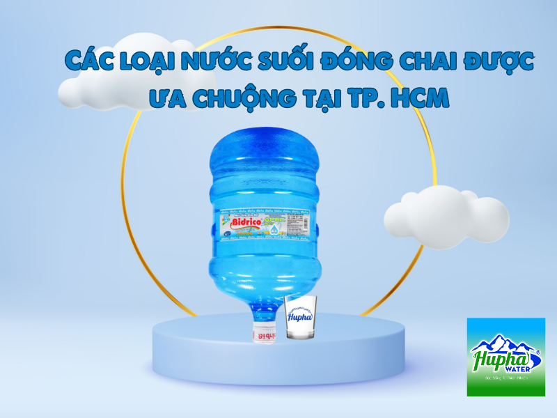 Các loại nước HuPha Water nhận giao tại TP. HCM