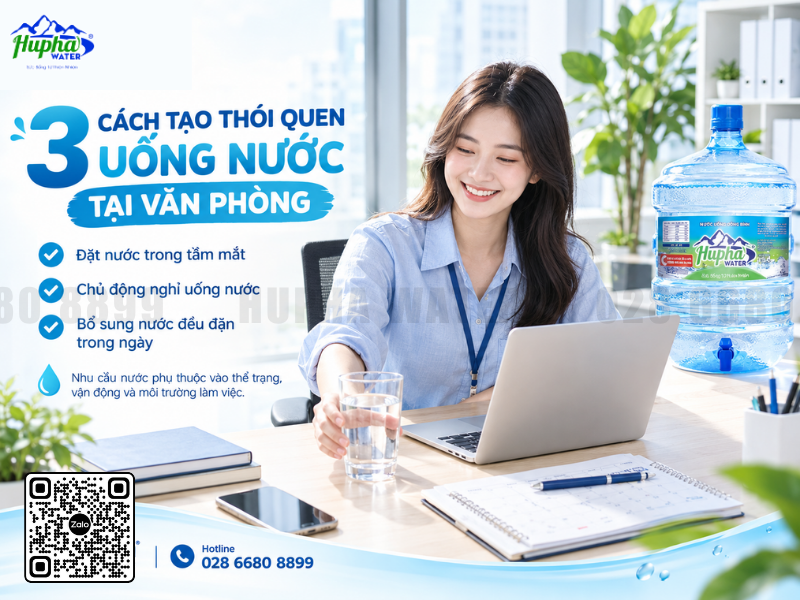 Dân văn phòng nên uống bao nhiêu nước mỗi ngày?