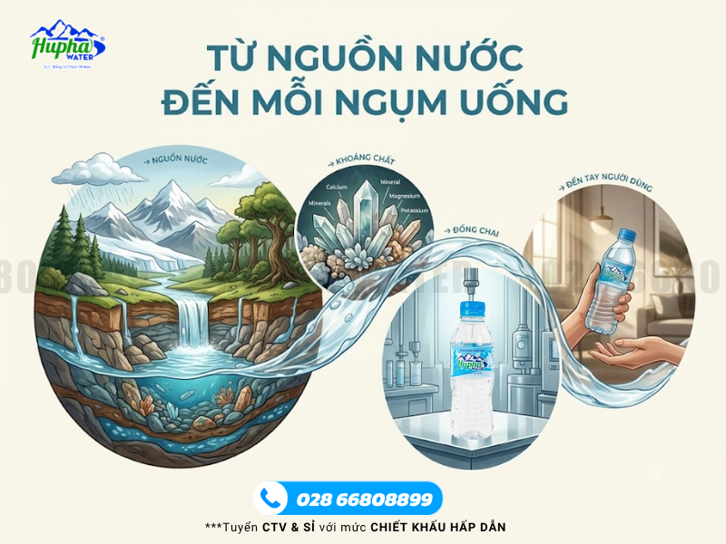 HuPha Water - Đặt Nước Khoáng Tại TPHCM Giao Tận Nơi