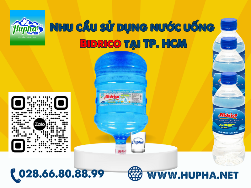 Nhu cầu sử dụng nước Bình Bidrico Tại TP. HCM