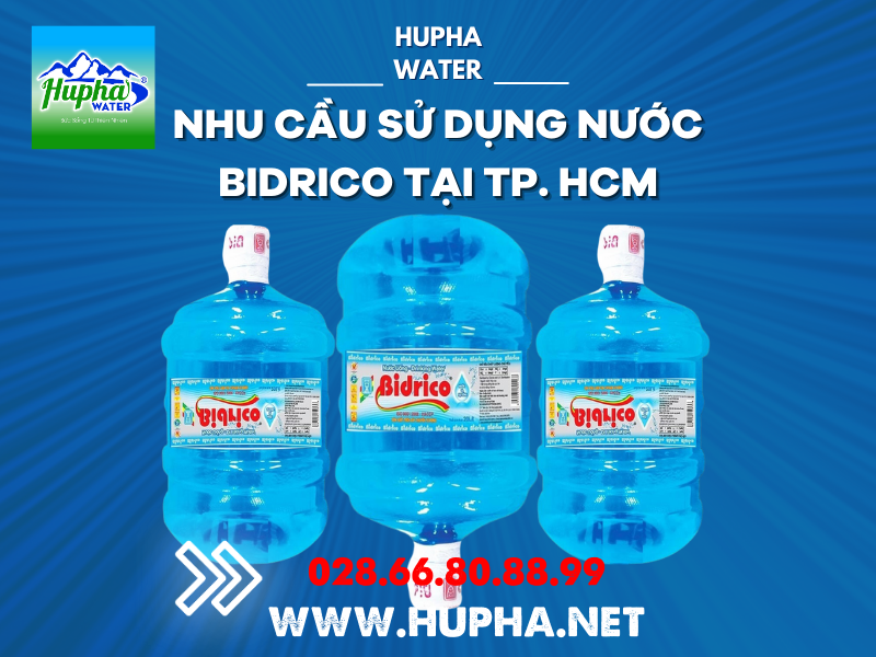 Nhu cầu sử dụng nước Bidrico tại TP. HCM