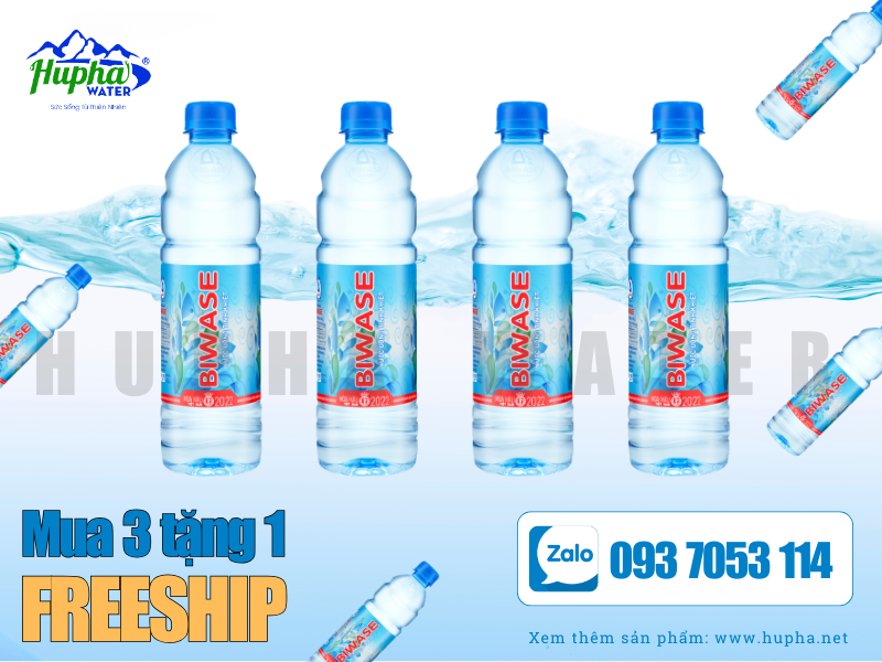 Hình 1.1: Nước lọc Biwase 500ml đóng chai - HuPha Water