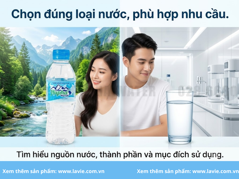 nước khoáng thiên nhiên và nước tinh khiết