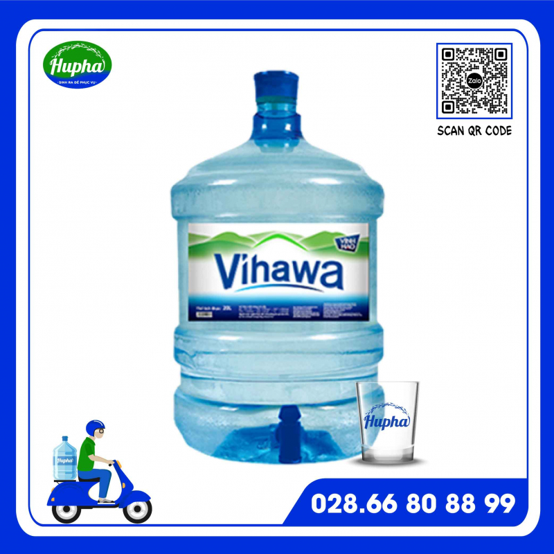 Nước Tinh Khiết ViHaWa Bình 20 lít Có Vòi 