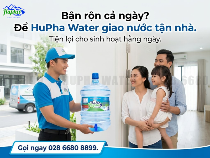 Vì sao dịch vụ giao nước tận nhà phù hợp với gia đình bận rộn?