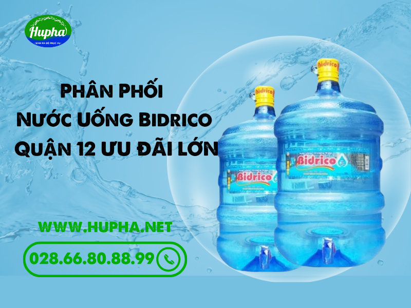 [Đại Lý HuPha] Nước Bình Bidrico 20 Lít Giá Tốt - Chính Hãng