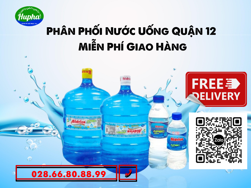 Phân Phối Nước Uống Bidrico Quận 12 - Miễn Phí Giao Hàng Tận Nơi