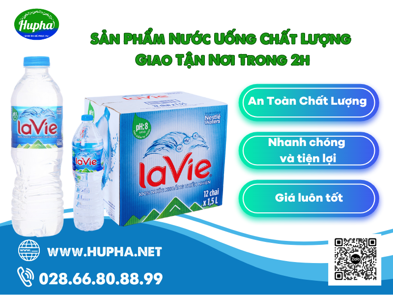 Đại Lý Nước Khoáng Lavie Quận Gò Vấp - Giao Cấp Tốc Trong 2h