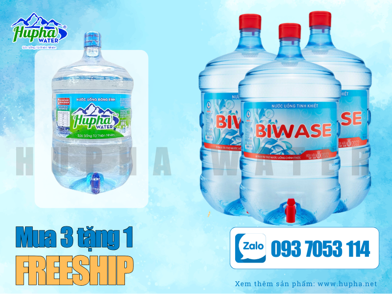 Lợi ích khi mua nước Lavie và Biwase - HuPha Water