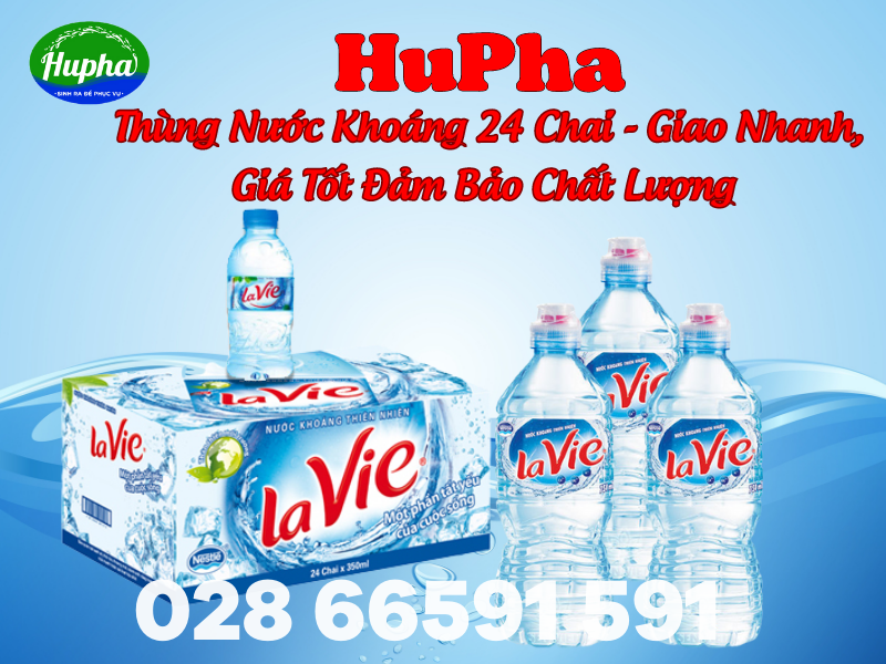Giá nước khoáng Lavie An Toàn, Chính Hãng TP. HCM - Đại Lý Nước Uống HuPha Nước Khoáng Lavie Giá Ưu Đãi - Đảm Bảo Chất Lượng Người Tiêu Dùng