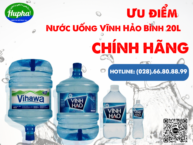Bình Nước Vĩnh Hảo Gò Vấp - Bình 20 Lít Có Vòi An Toàn Sức Khỏe Ưu điểm của Nước Uống Vĩnh Hảo Bình 20L
