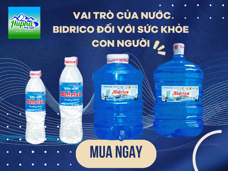 Nước Uống Đóng Chai Bidrico 500ml Siêu Ưu Đãi Quận Tân Bình - HuPha Water