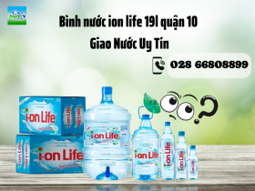 Bình nước ion life 19l quận 10 - Giao Nước Uy Tín