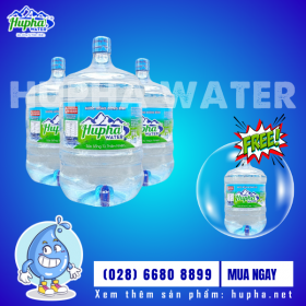 Bình nước tinh khiết có vòi bán ở đâu chính hãng, an toàn TP. HCM - HuPha Water