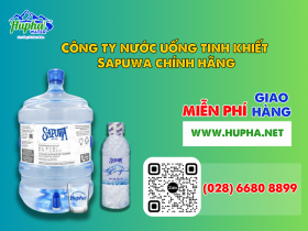 Công ty nước uống tinh khiết Sapuwa chính hãng, giá tốt - HuPha Water