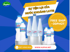 [Đại lý nước HuPha] Chai Nước Khoáng Lavie 5l (Thùng 2 chai) - Giao Hàng Miễn Phí Trong 2h