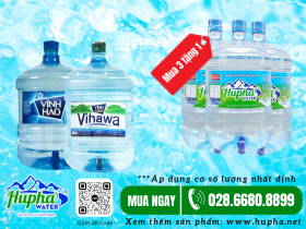 Đại lý nước khoáng Vĩnh Hảo quận 5 - tặng bình nước nóng lạnh