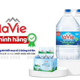 Dịch Vụ Giao Nước LaVie Kiềm+ Định Kỳ Cho Công Ty Tại HuPha Water