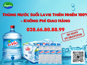 [HuPha] Thùng Nước Suối Lavie Thiên Nhiên 100% - Không Phí Giao Hàng