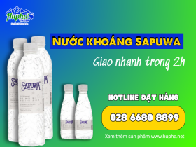 [HuPha Water] Nước khoáng Sapuwa - Giao nhanh trong 2h