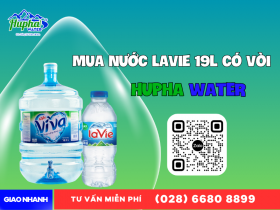Mua nước Lavie 19l có vòi - HuPha Water cung cấp nước số lượng lớn