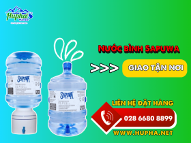 Nước bình Sapuwa, giao tận nơi - Tặng máy nước nóng HuPha Water