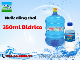 Nước đóng chai 350ml Bidrico - Phân phối tại TP. HCM