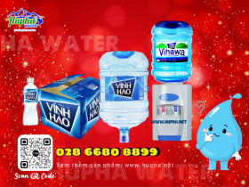 [Nước HuPha Water] Nước uống Vĩnh Hảo 20 lít sỉ lẻ toàn quốc giá hợp thị trường
