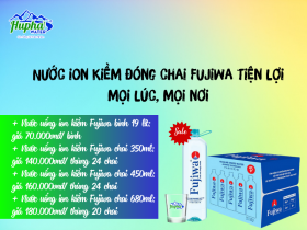 Nước ion kiềm đóng chai Fujiwa tiện lợi mọi lúc, mọi nơi