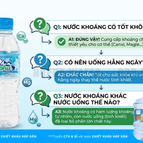 Nước Khoáng Có Tốt Không? Giải Đáp Những Thắc Mắc Thường Gặp