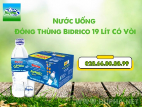 Nước khoáng đóng thùng Bidrico 19 lít úp ngược quận 12